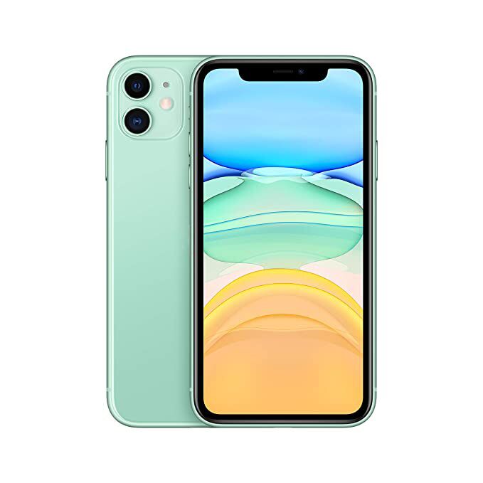 K4846 Apple iPhone11 グリーン 128GB 本体 箱付き ひび割れあり SIM